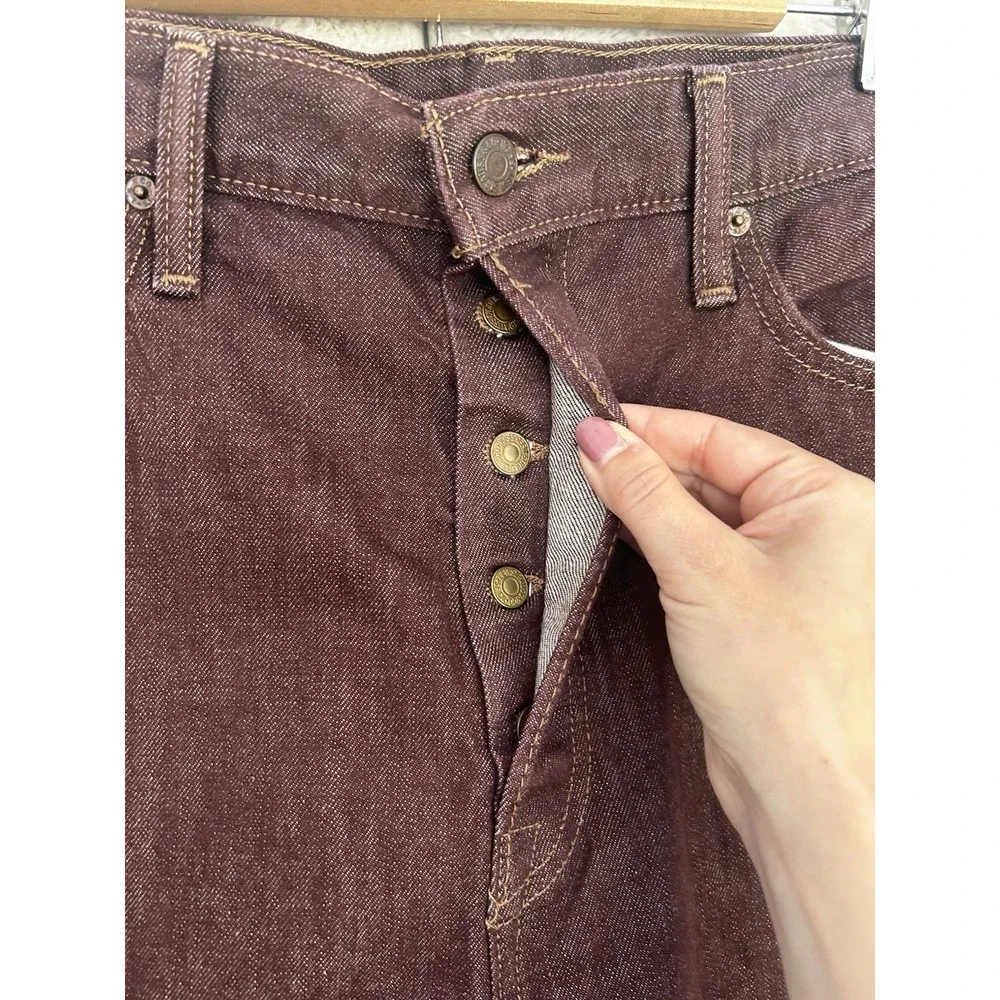 Levi's 562 Loose Taper Jeans Brown 36x32 Baggy Streetwear Y2K Denim Button‎ Fly